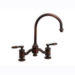 Waterstone Kitchen Faucet | Hampton | Bridge | Lever Handles | Deck Mount
