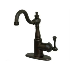 English Vintage KS7495BL One-Handle 1-Hole Deck Mount Bar Faucet, Oil Rubbed Bronze