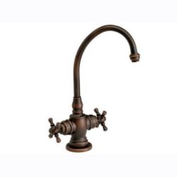 Waterstone Kitchen Faucet | Hampton | Hot and Cold Filtration Faucet |  Cross Handles | Deck Mount