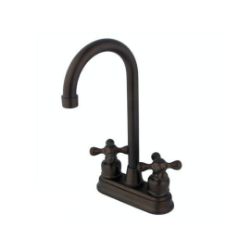 Kingston Brass Bar Faucet | Victorian | Centerset | Deck Mount