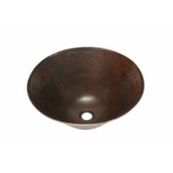 16" Espeso Pirucho Copper Vessel Sink by SoLuna