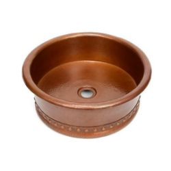 15" Copper Vessel Sink w/Skirt by SoLuna