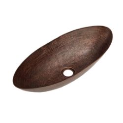 20" Canoe Copper Vessel Sink by SoLuna