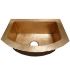 Hand hammered copper kitchen sink
