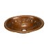 15" Oval Copper Bathroom Sink - Floral by SoLuna