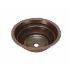 17" Round Copper Bathroom Sink - Rings by SoLuna