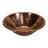 17" Round Copper Bathroom Sink - Fleur de Lis by SoLuna