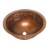 17" Round Copper Bathroom Sink - Floral by SoLuna