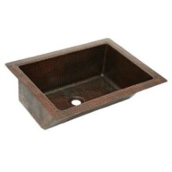 20" Angled Wall Copper Bathroom Sink by SoLuna