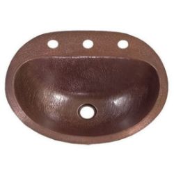 19" Durango Copper Bathroom Sink by SoLuna