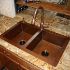 Copper kitchen sinks