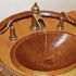 17" Oval Copper Bathroom Sink by SoLuna