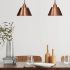 Custom copper pendant lighting