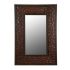 Medium Square Hammered Metal Mirror