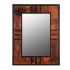 Mission Style Copper and Iron Trim Mirror