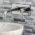 	Concord KS8111DL Single-Handle 2-Hole Wall Mount Bathroom Faucet, Polished Chrome