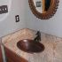 19" Oval Copper Bathroom Sink - Rings by SoLuna