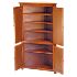Tall Corner Cabinet with Copper Panels
