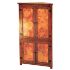 Tall Corner Cabinet with Copper Panels