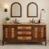 Rio Hermoso Wood and Copper Vanity