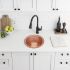 SoLuna Copper Bar Sink | Round | Fleur de Lis