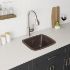 SoLuna Copper Bar Sink | 15" | Rounded Edge | Stars