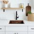 SoLuna Copper Bar Sink | 18" | Square | Floral