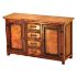 Francisco Copper and Old Wood Buffet - 2 Doors and 4 Drawers