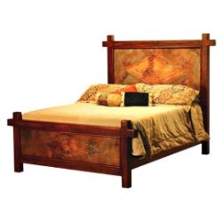 Gando Bed with Copper Panels
