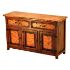 Francisco Copper and Old Wood Buffet - 3 Doors and 2 Drawers