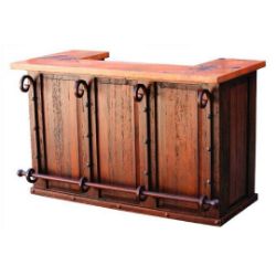Miss Kitty’s 2-Level Bar with Iron Footrest