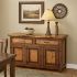 Francisco Copper and Old Wood Buffet - 3 Doors and 2 Drawers