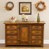 Francisco Copper and Old Wood Buffet - 1 Door and 8 Drawers