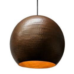 Custom copper pendant lighting