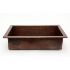 Apron front copper kitchen sink