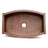 Hand hammered copper kitchen sink