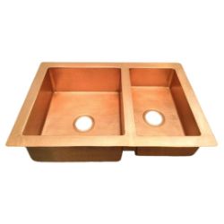 Custom copper kitchen sink