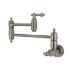 Restoration KS3108AL Two-Handle 1-Hole Wall Mount Pot Filler, Brushed Nickel
