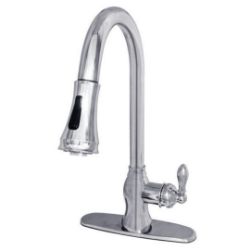 	American Classic GSY7771ACL Single-Handle Pull-Down Kitchen Faucet, Polished Chrome