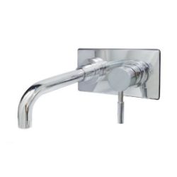 Concord KS8111DL Single-Handle 2-Hole Wall Mount Bathroom Faucet, Polished Chrome