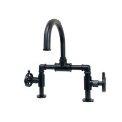 Kingston Brass Belknap Deck Mount Bridge Bathroom Faucet
