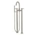 Concord KS8358DL Three-Handle 2-Hole Freestanding Tub Faucet with Hand Shower, Brushed Nickel