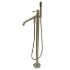 Concord Single-Handle 1-Hole Freestanding Tub Faucet with Hand Shower, Brushed Nickel