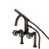 Kingston Brass Belknap Deck Mount Tub Filler Faucet with Hand Shower