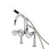 Kingston Brass Belknap Deck Mount Tub Filler Faucet with Hand Shower