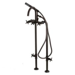 Kingston Brass Concord Freestanding Tub Filler Faucet with Hand Shower