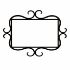 Wrought Iron Mirror Frame with Curved Details