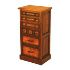 	8-Drawer Tall Dresser with Copper Panels