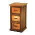 3-Drawer File Cabinet with Copper Panels