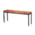 Console Table with Copper Top